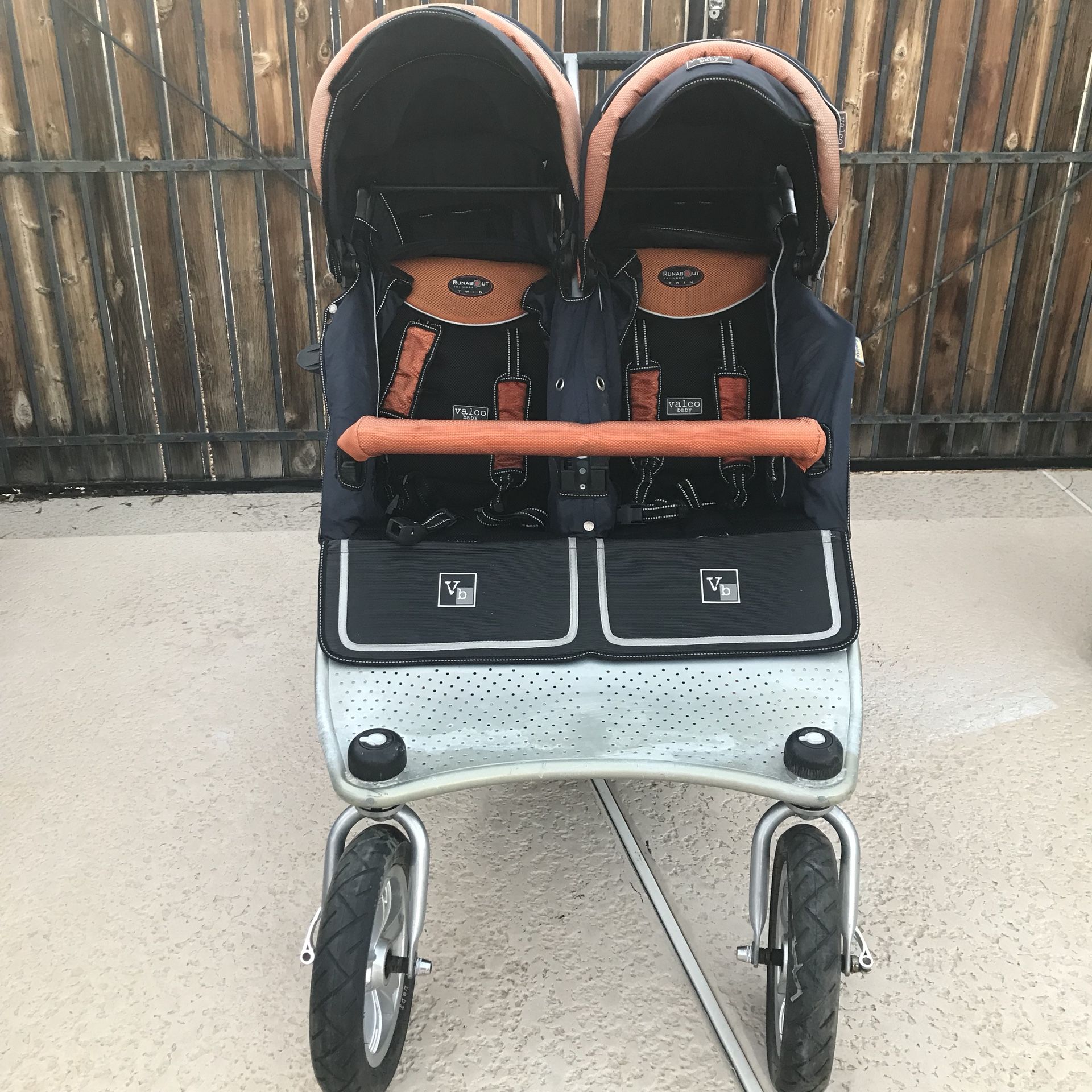 Valco Runabout Double Stroller with Joey seat