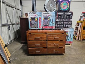 6-Drawer Wood Dresser