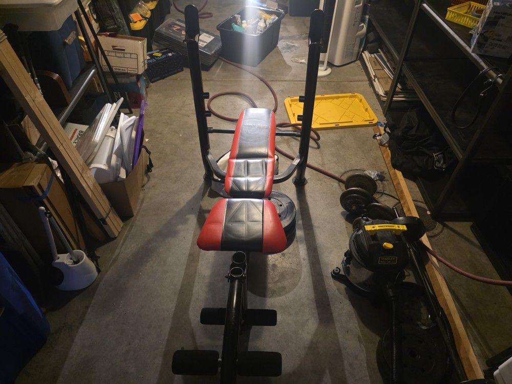 Weight Lifting Set For A Young Man