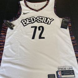 Nike Brooklyn Nets  city edition biggie #72 music collection jersey men size XL