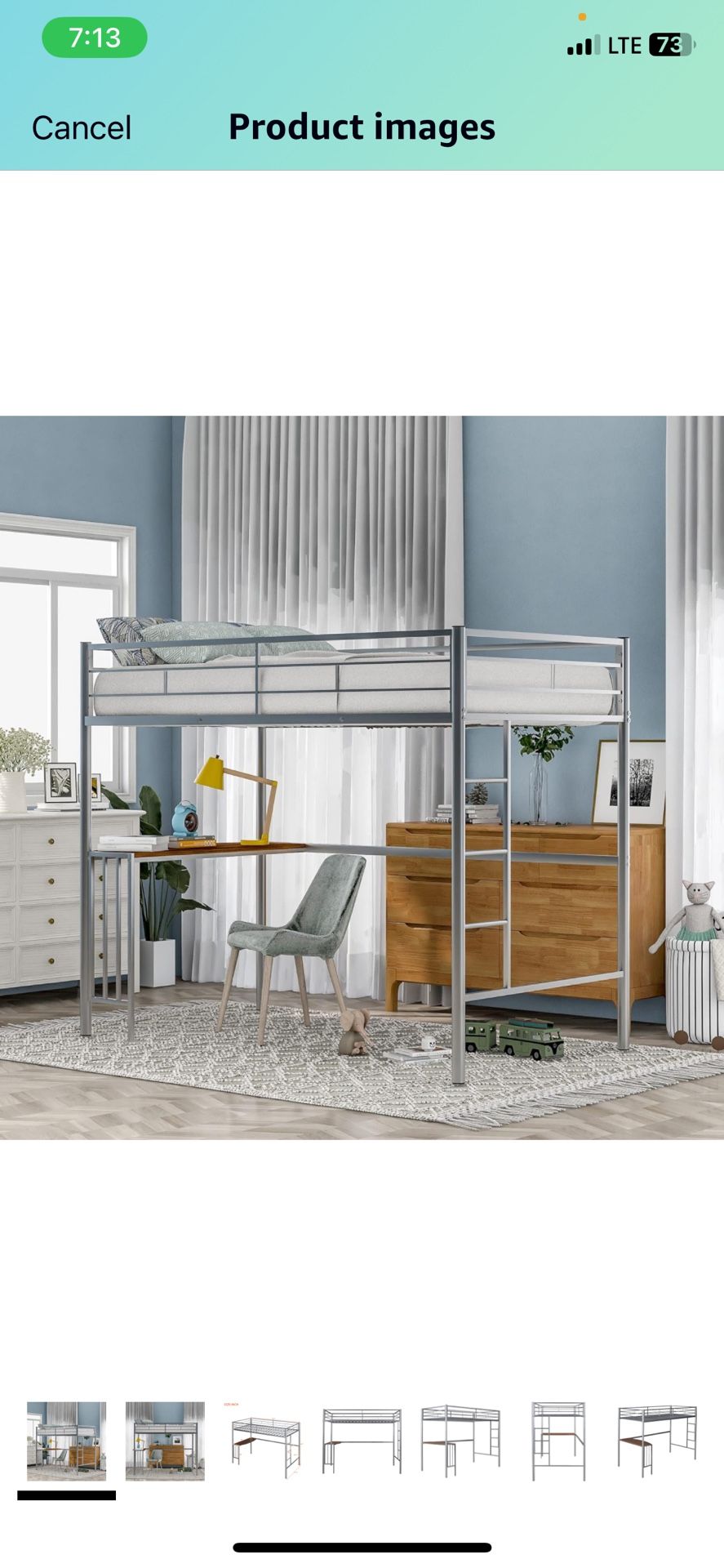 Twin Size Loft Beds W/ Mattress