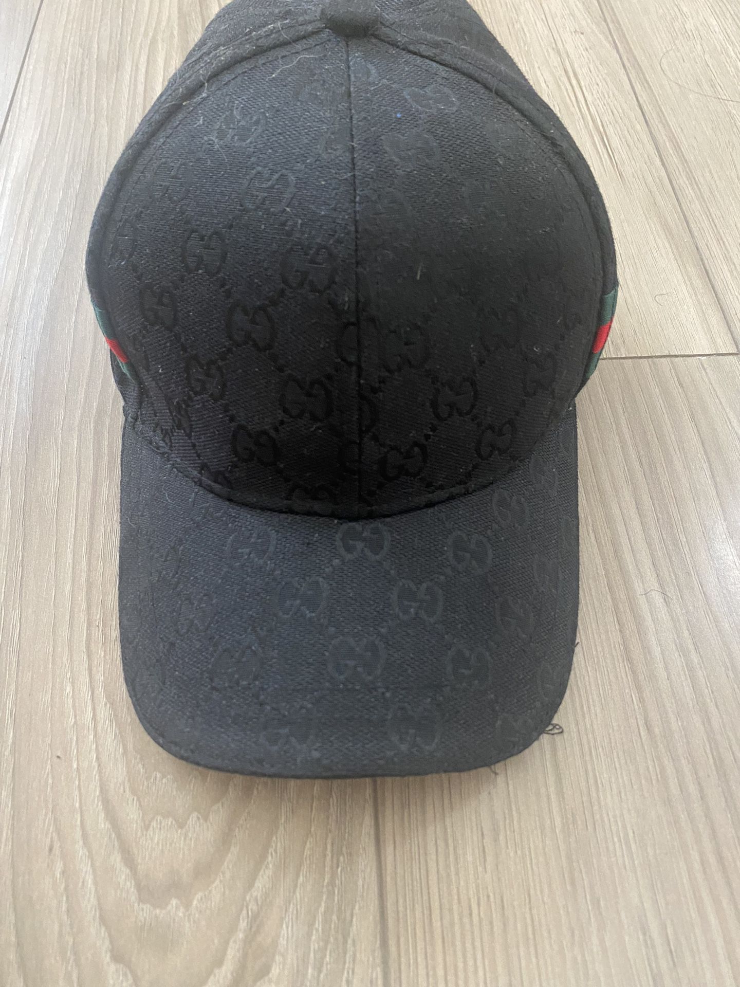 Original GG Gucci Canvas Baseball Cap - Black logo GG