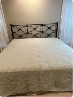 King Bed Frame + Denver Mattress Co. Madison Euro Top King Mattress & Box Spring