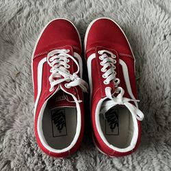 Red vans brand new 