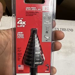 Milwaukee Jam Free Step Drill Bit #5