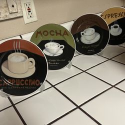 Kitchen Coffee Plates Decor