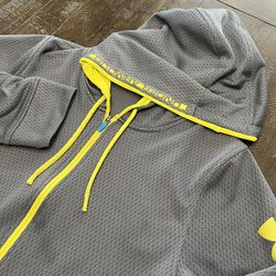 Under Armour Jacket Unisex Small  Hoodie Flannel Interior Full Zip Active Wear