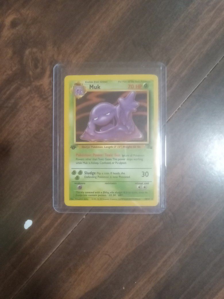 Rare Pokémon Generation 1 Muk Card