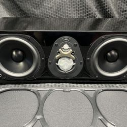Gloss Black NHT Three C Center Channel Speaker