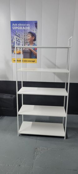 White shelves