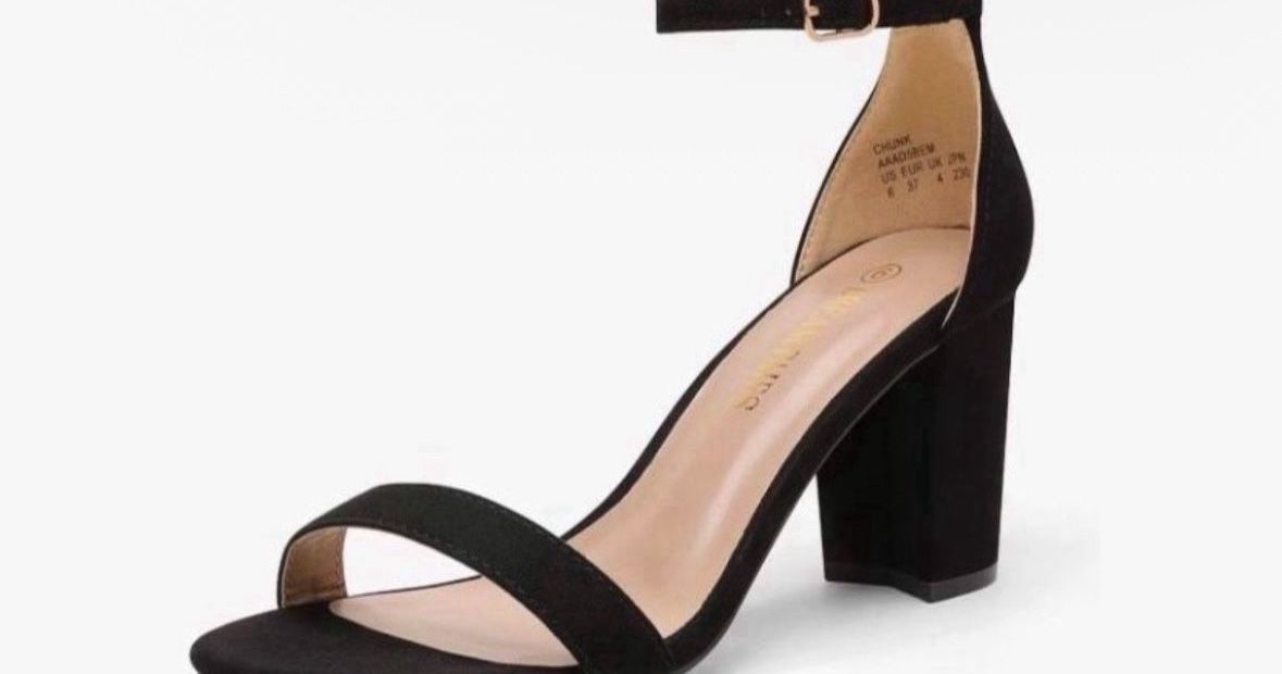 DREAM PARIS SIZE 6.5 BLACK SUEDE HEELS