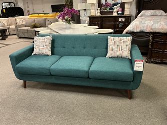 Blue Fabric Sofa