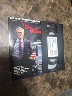 In the Line of Fire VHS Clint Eastwood