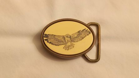 COLLECTIBLE 1981 ***SOLID BRASS*** BARLOW EAGLE BUCKLE