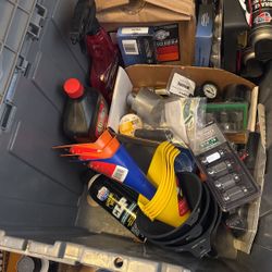 Box Full Of Car Parts 