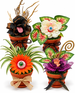 Spooky Halloween Flowerpots