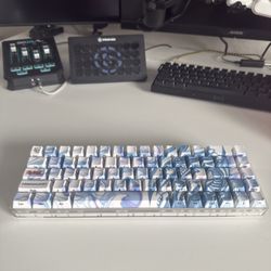 YGO x HG Basecamp 65 Keyboard - Blue Eyes White Dragon