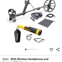 Nokta Simplex Ultra WHP Waterproof Metal Detector with Wireless Headphones and 11” Search Coil.