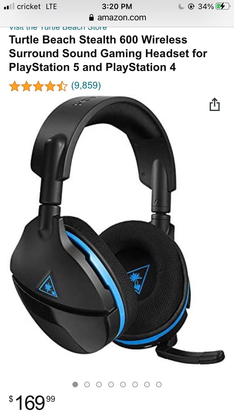 PlayStation 4 / Ps5 / Pc Headphones Bluetooth 
