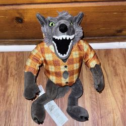 Disney Parks The Nightmare Before Christmas Grey Wolfman Werewolf Plush stuffed