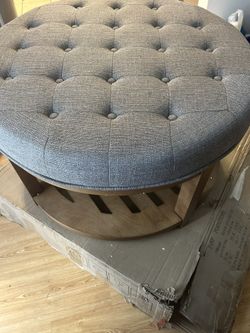 New 32” Ottoman Grey Color 