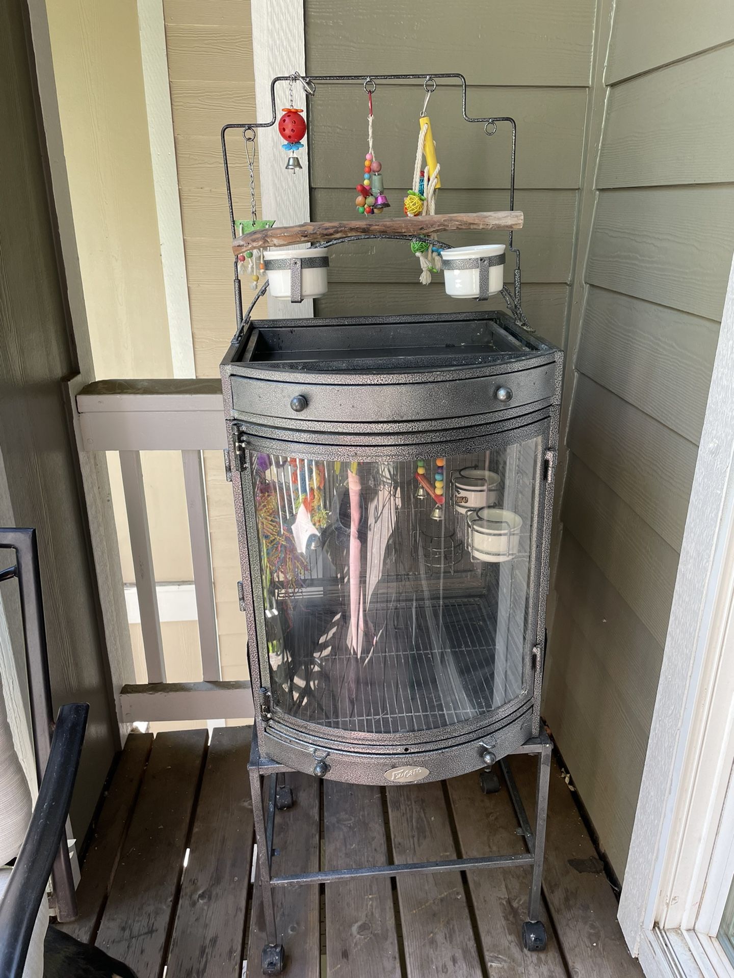 EZ Care Clear View Bird Cage