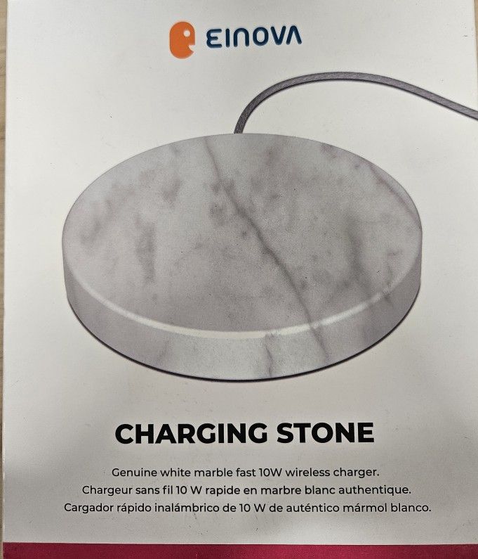 EINOVA Wireless Charging Stone | Lava Stone Design | Kabellose Ladestation