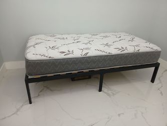 Twin mattress and frame