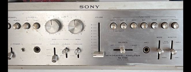 Vintage Sony 1973 ta 1150 stereo