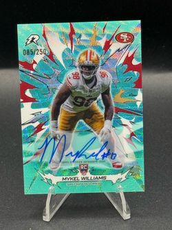 2025 Topps Resurgence Aqua Surge #184 Mykel Williams RC Auto #/250