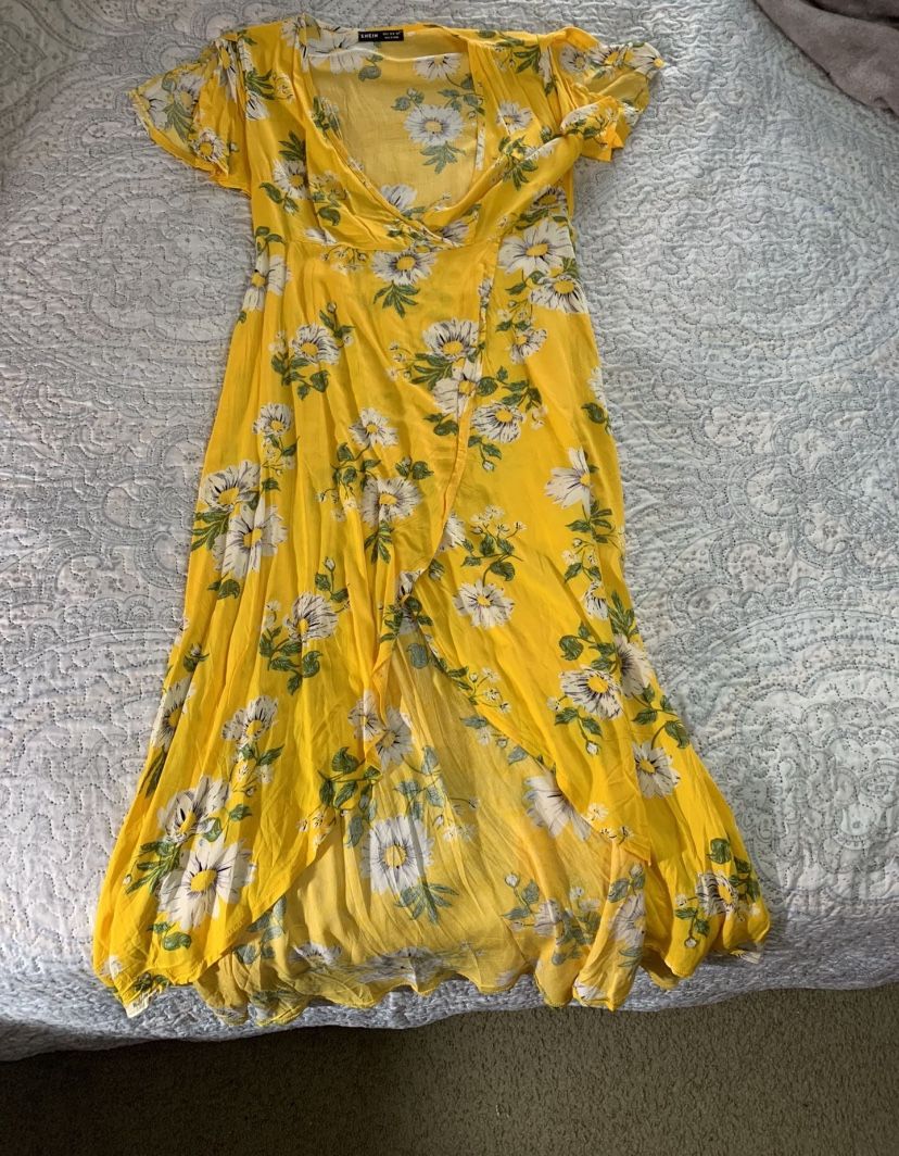 Yellow Flower Dress 