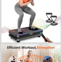 AXV Vibration Plate Fitness Platform Exercise Machine Vibrating Shaking Full Body Shaker Workout Vibrate Stand Shake Board Sport Gym for Weight Loss F