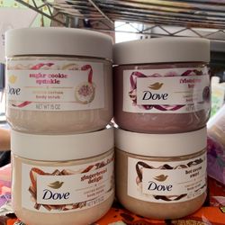 Dove body scrub scented