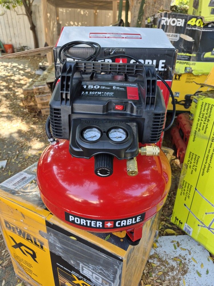 Porter-Cable 6 Gal. 150 PSI Portable Electric Air Compressor Kit