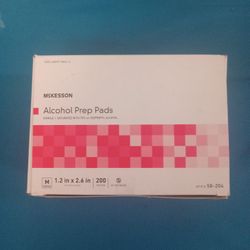 New McKESSON Alcohol Prep Pads - 200 per box