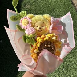 Winnie The Pooh Crochet Bouquet 