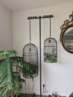 Custom Industrial Birdcage Lamp