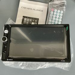 Car Radio 2 DIN Bluetooth Touch Screen mp5 Player 7" AUX FM USB TF+CAMERA 7010B NEW