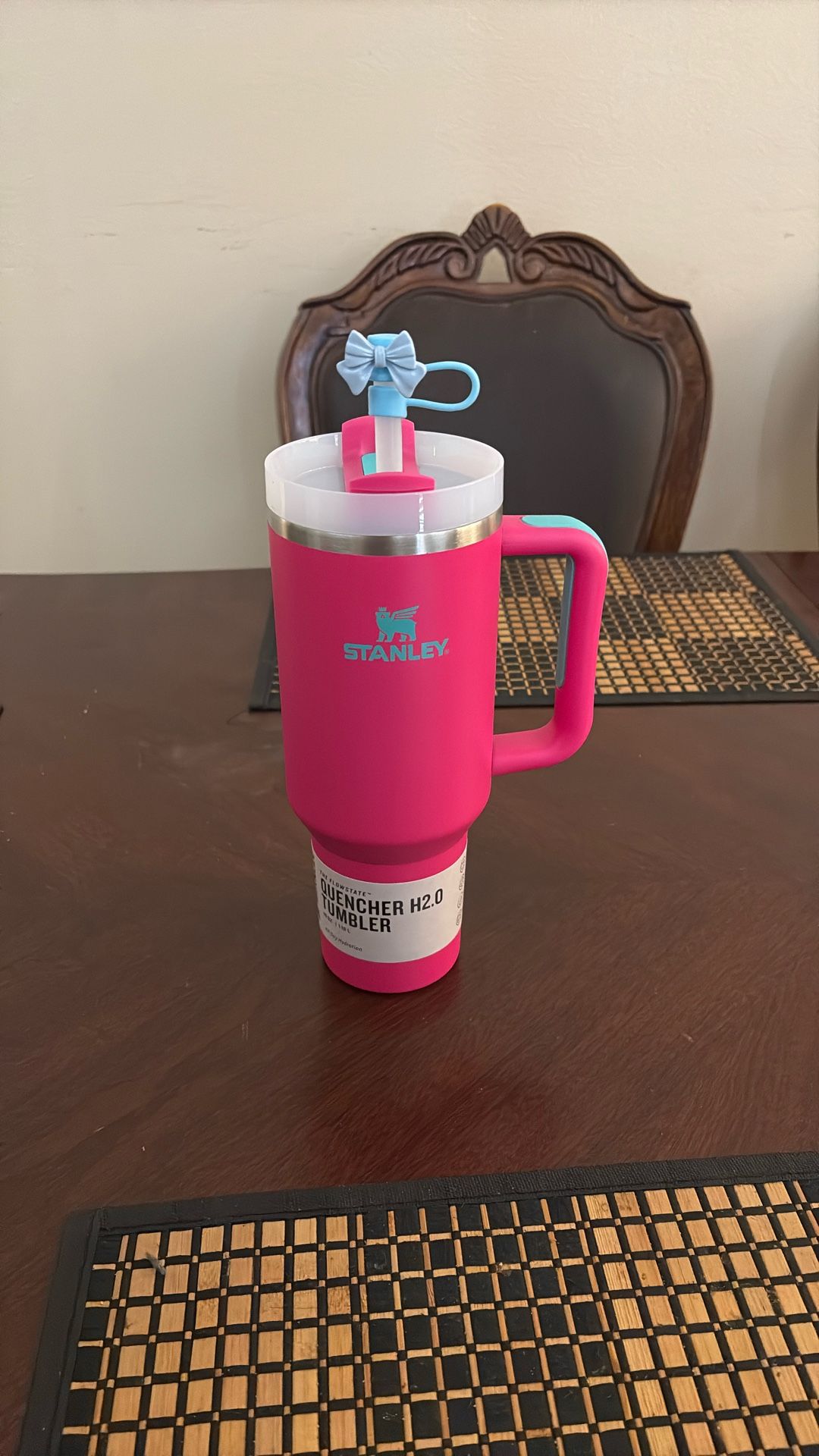 pink and teal stanley