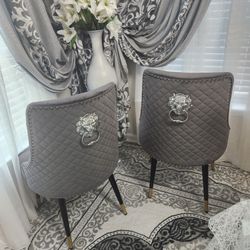 Brand New Modern Accent Chairs . Dark Grey 