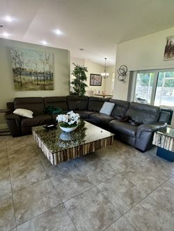 Brown Reclining Couch