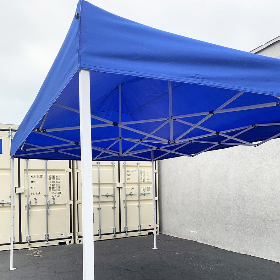 (New) $130 Large 10x15 FT Heavy Duty Popup Canopy Instant Shade Quick Open w/ Carry Bag