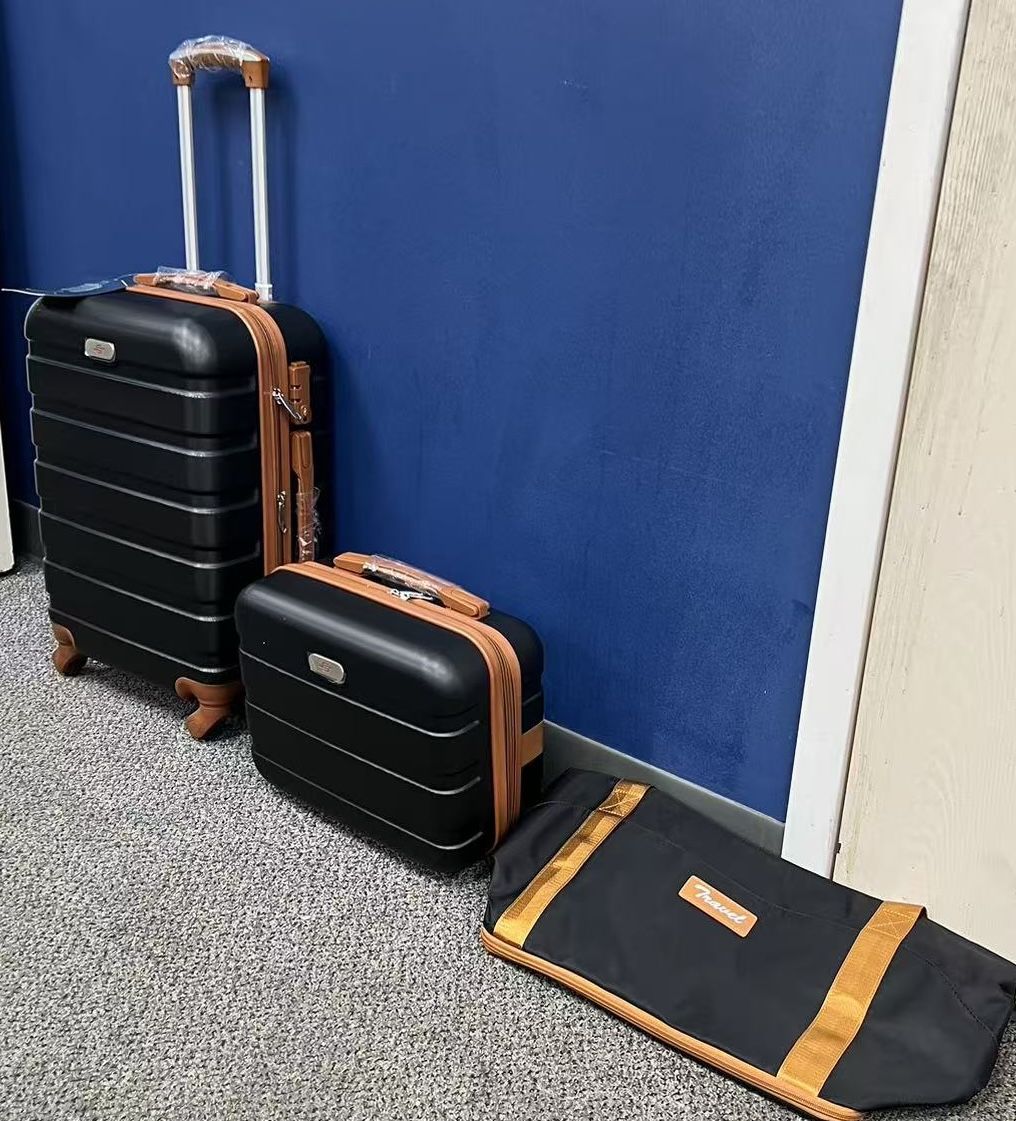 🥨3Pcs Luggage Set : 20 Inch Carry on with 4 Universal Wheels& TSA Lock Luggage& 14” PC ABS Hardshell Lightweight Suitcases & 1 Bag