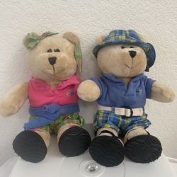 Starbucks Bearista Bear Plush 2007 Spring Edition Set / 62 & 63 Edition NEW Tags