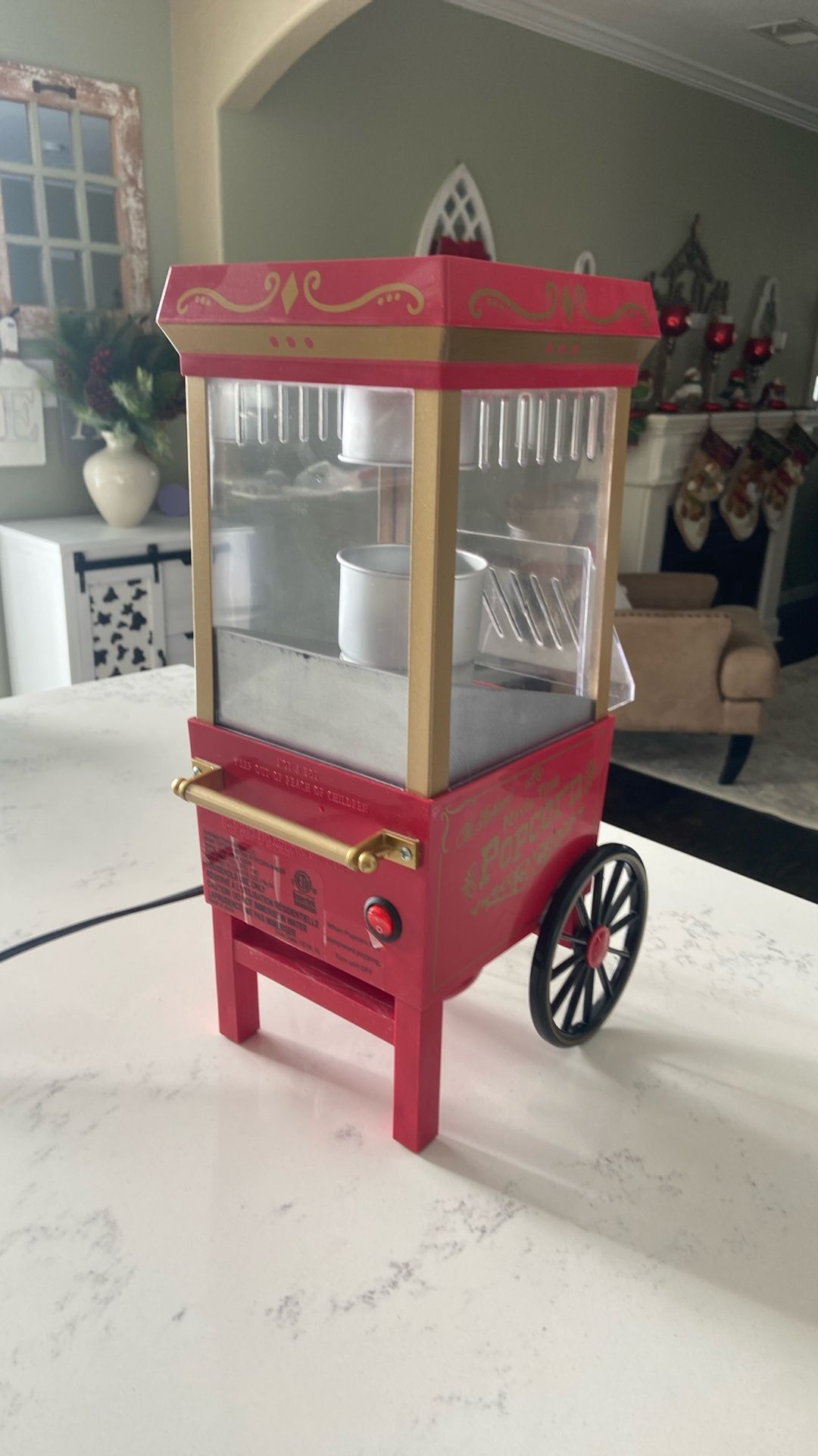 Nostalgia Popcorn Maker Vintage Movie Time