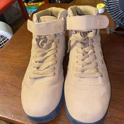 Fila tan suede sneakers