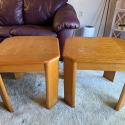 Two Wooden Nightstands ($15 total)