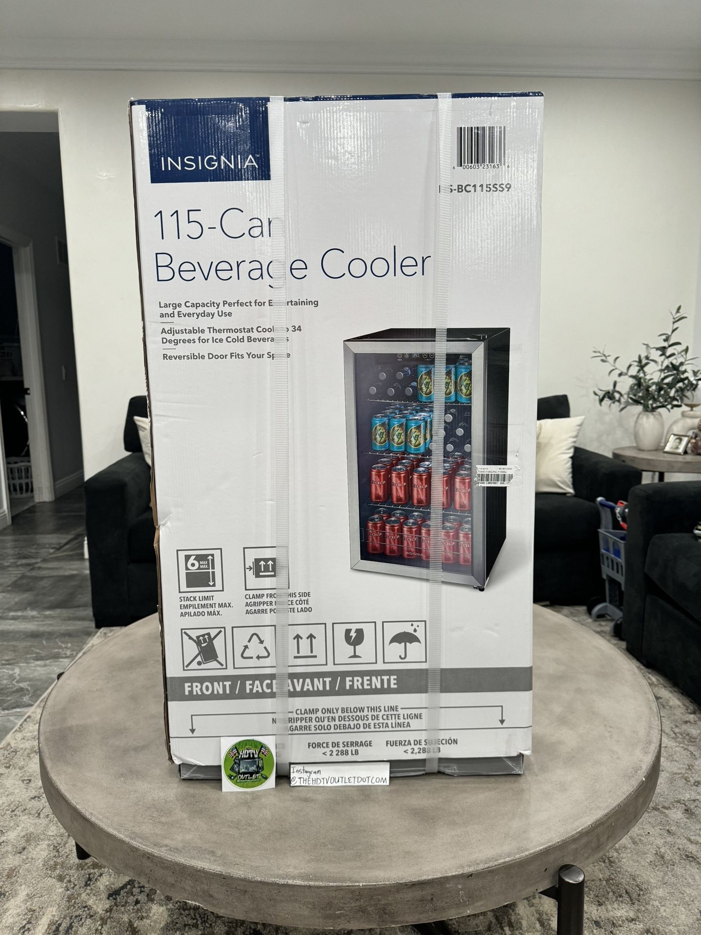 Insignia 115 Can Beverage Cooler Stainless Steel for Sale in Glendale