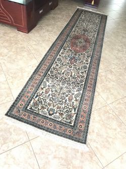 2.6’ x  11’  silk rug/runner