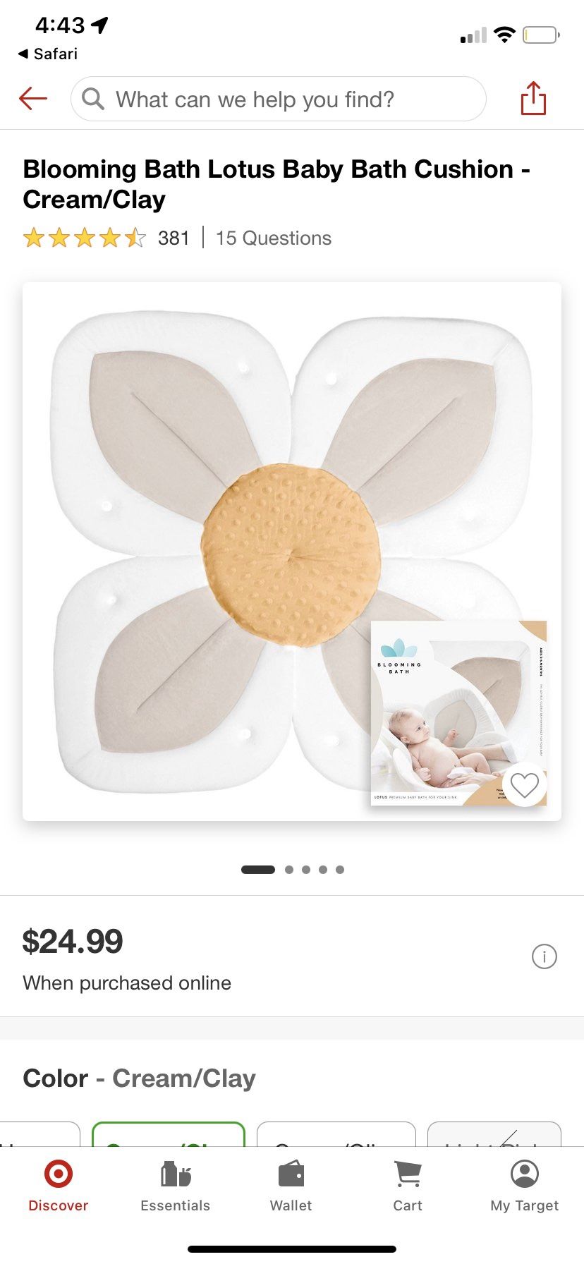 Blooming baby bath mat!